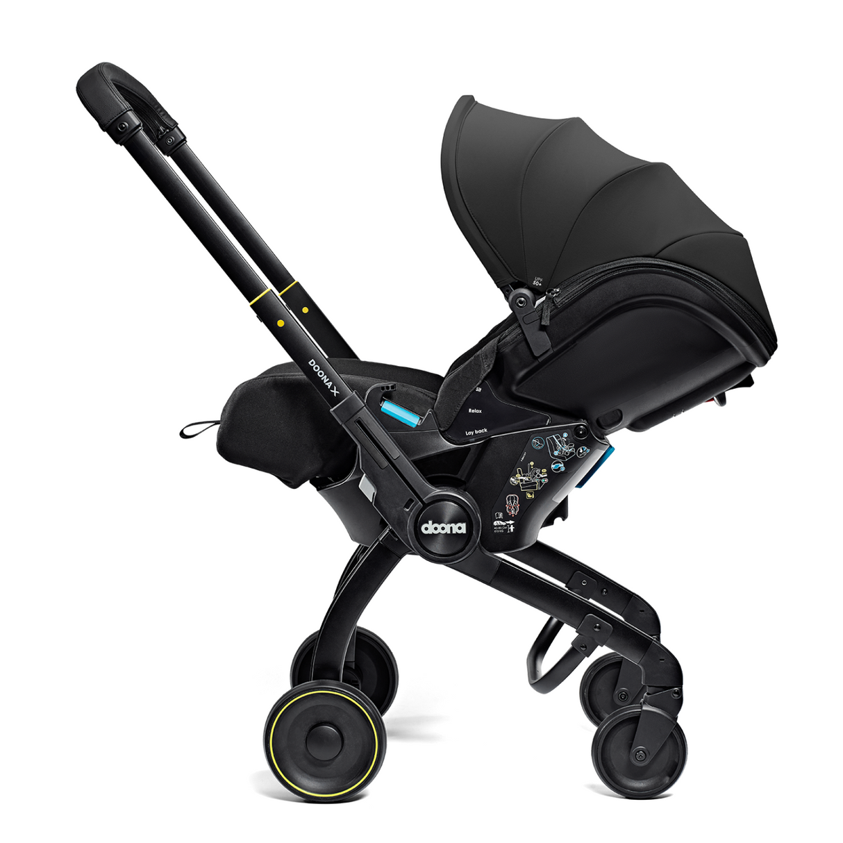 Doona X Reclining Infant Car Seat Stroller - Nitro Black