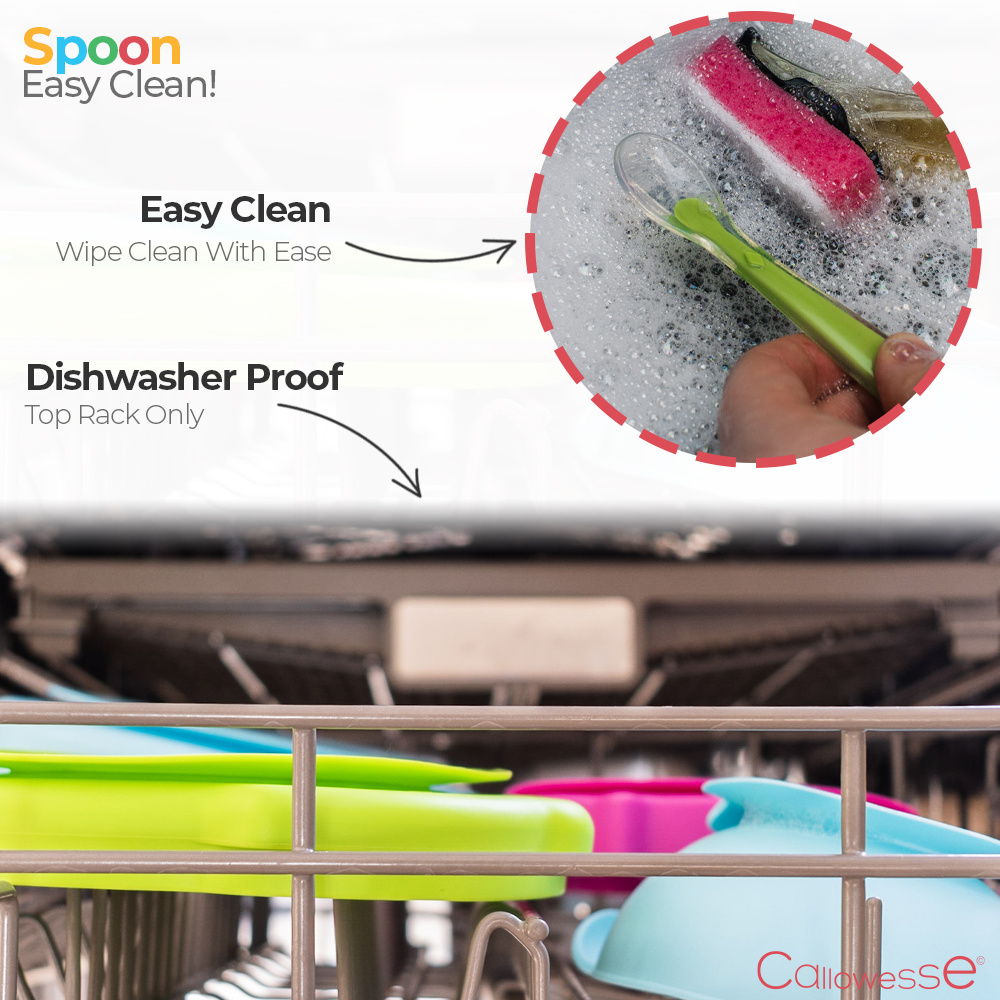 Callowesse Silicone Weaning Spoon – Pink