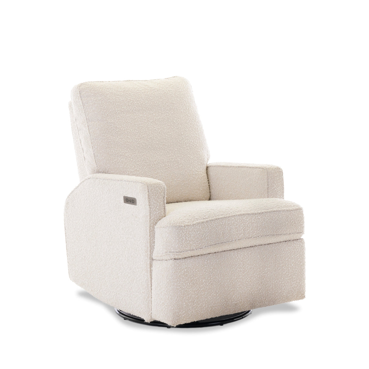 Obaby Madison Electric Swivel Glider Recliner Chair - Bouclé