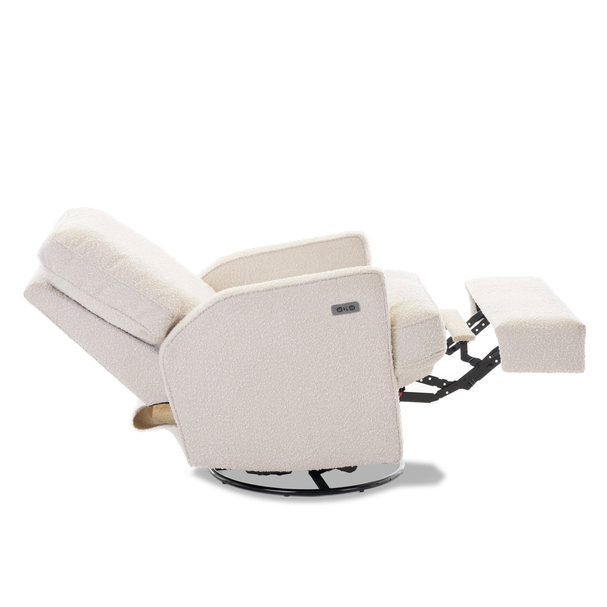 Obaby Madison Electric Swivel Glider Recliner Chair - Bouclé