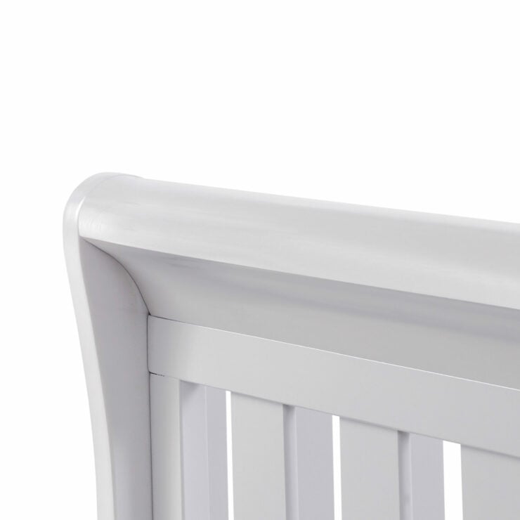 Babymore Eva Sleigh Drop Side Cot Bed with Under Drawer - Grey