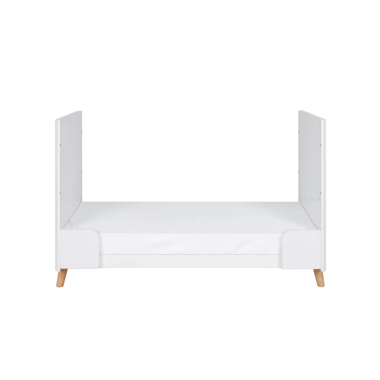 Tutti Bambini Fika Mini 2 Piece Nursery Furniture Set with Cot Bed & Dresser - White & Light Oak