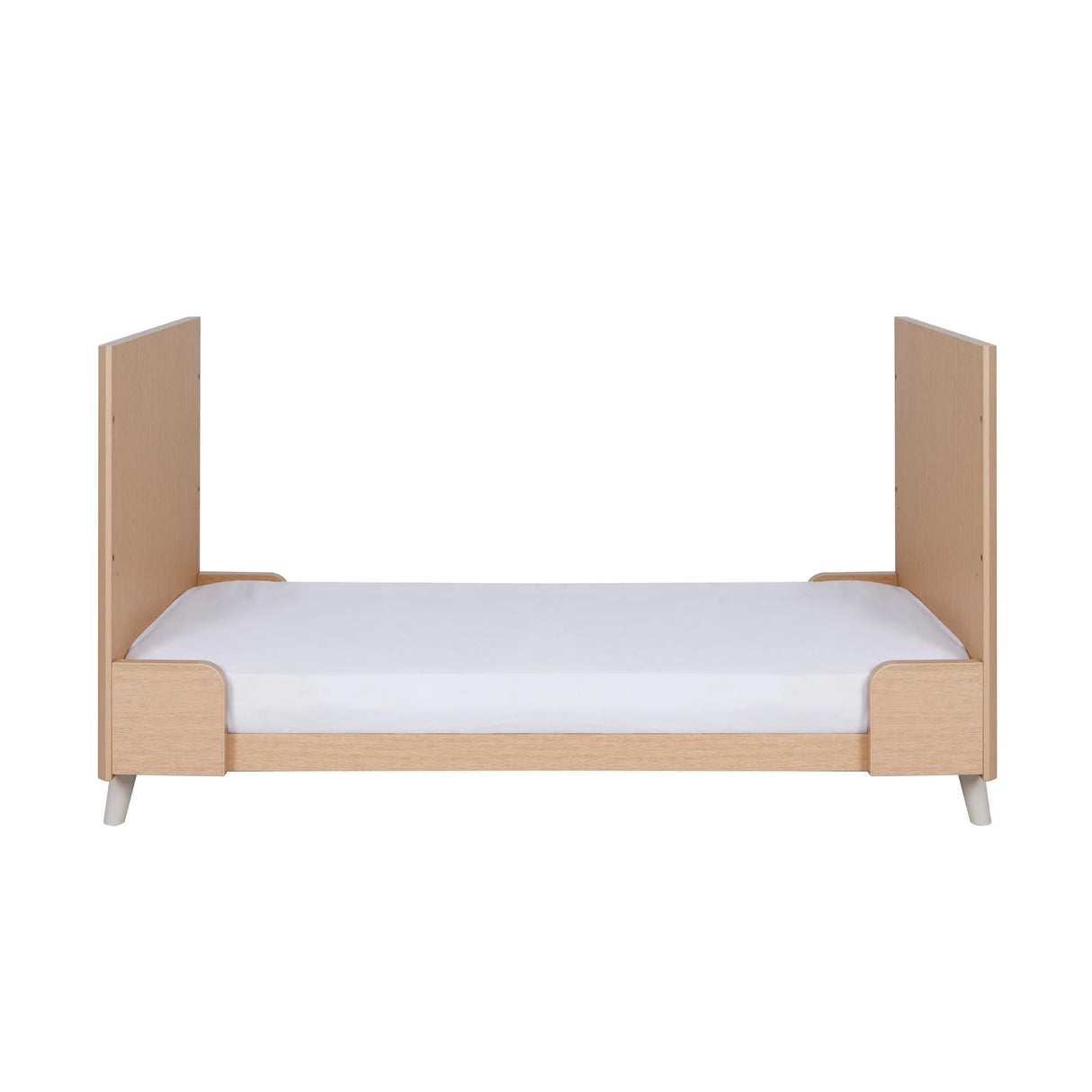 Tutti Bambini Fika 2 Piece Nursery Furniture Set with Cot Bed & Dresser - White Sand & Light Oak