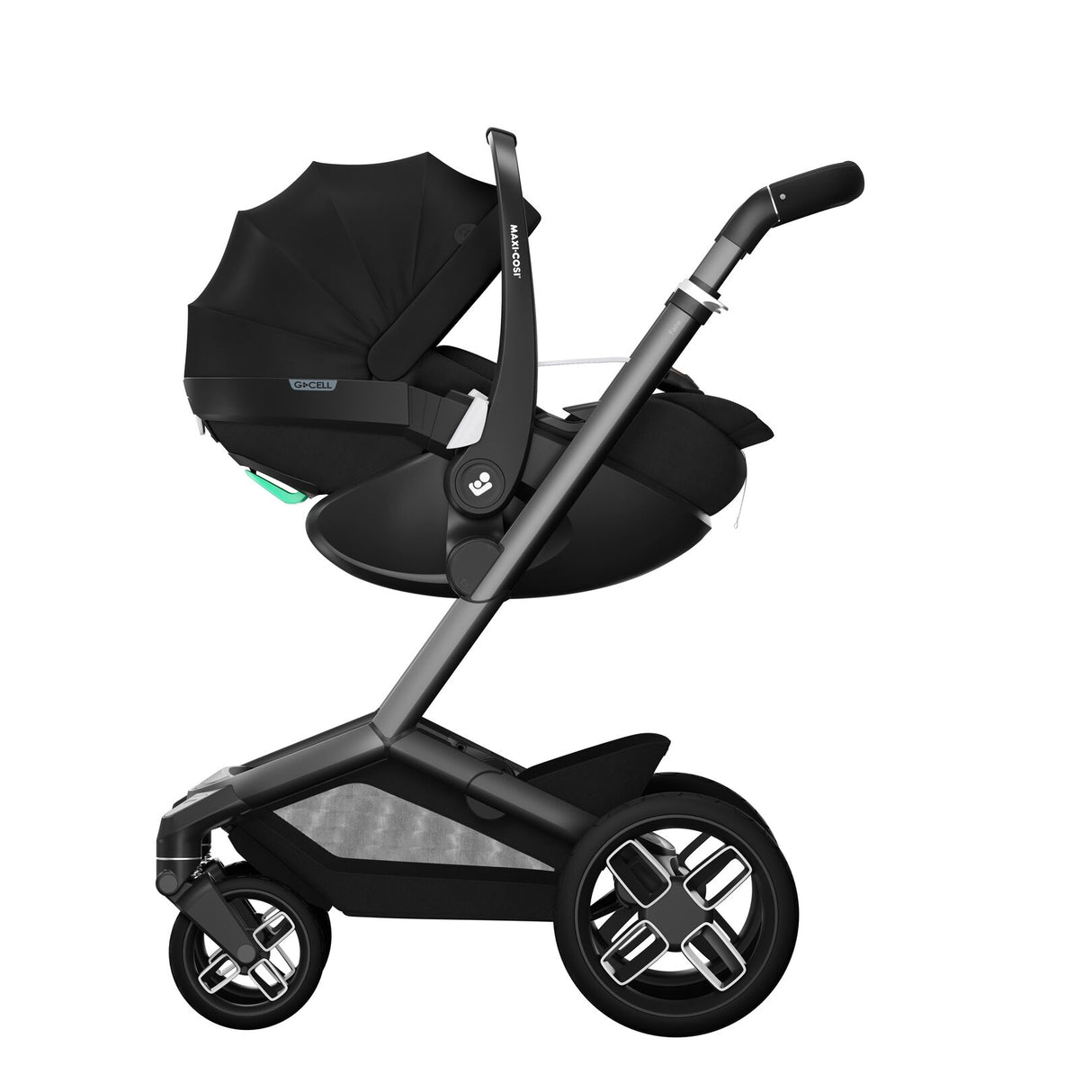 Maxi Cosi Fame 7 Piece Essential Pushchair Bundle - Twillic Black