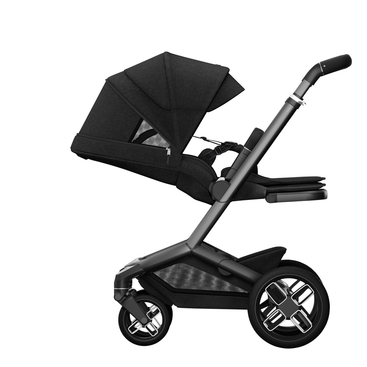 Maxi Cosi Fame 7 Piece Essential Pushchair Bundle - Twillic Black
