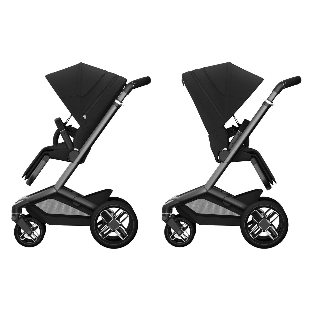 Maxi Cosi Fame 7 Piece Essential Pushchair Bundle - Twillic Black