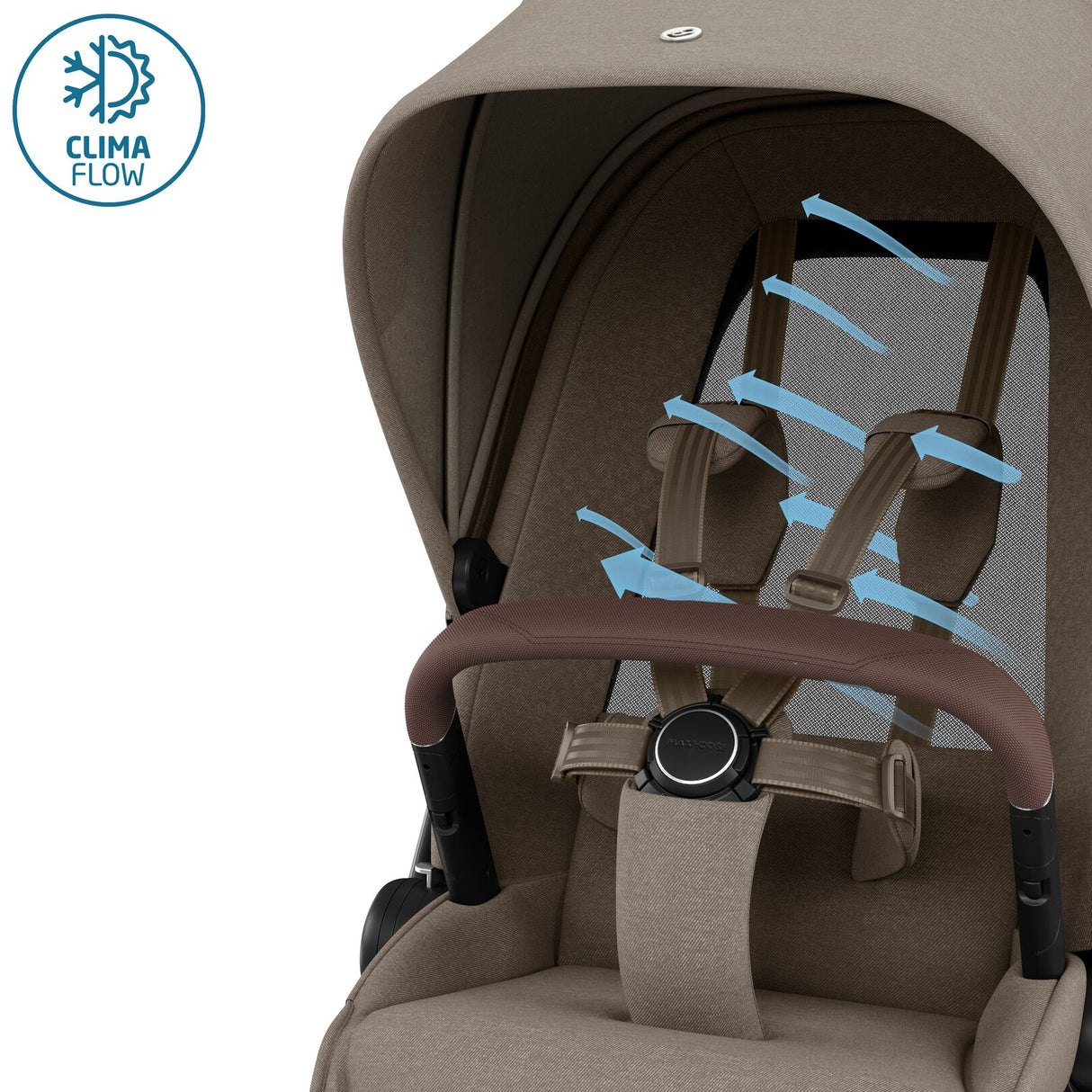 Maxi Cosi Fame Complete Travel System Bundle With Accessories, Pebble 360 Car Seat and ISOFIX Base - Twillic Truffle