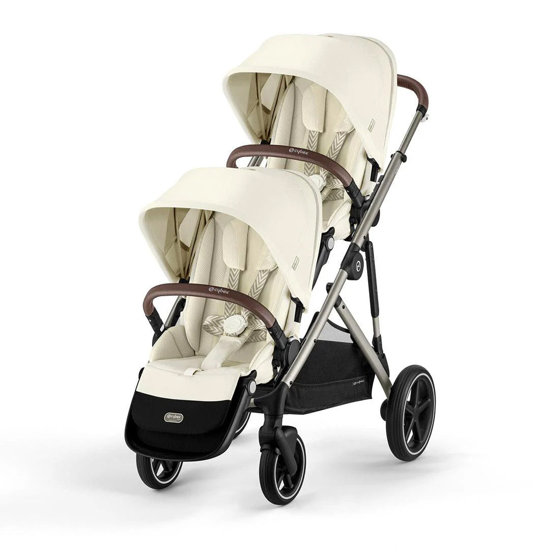 Cybex Gazelle S Twin Pushchair with Second Seat Unit - Seashell