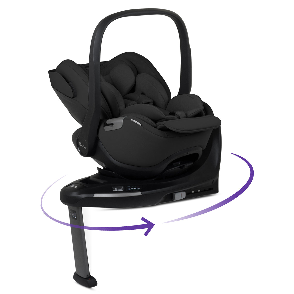 Silver Cross Glide Plus 360 Infant Car Seat - Iconic Black