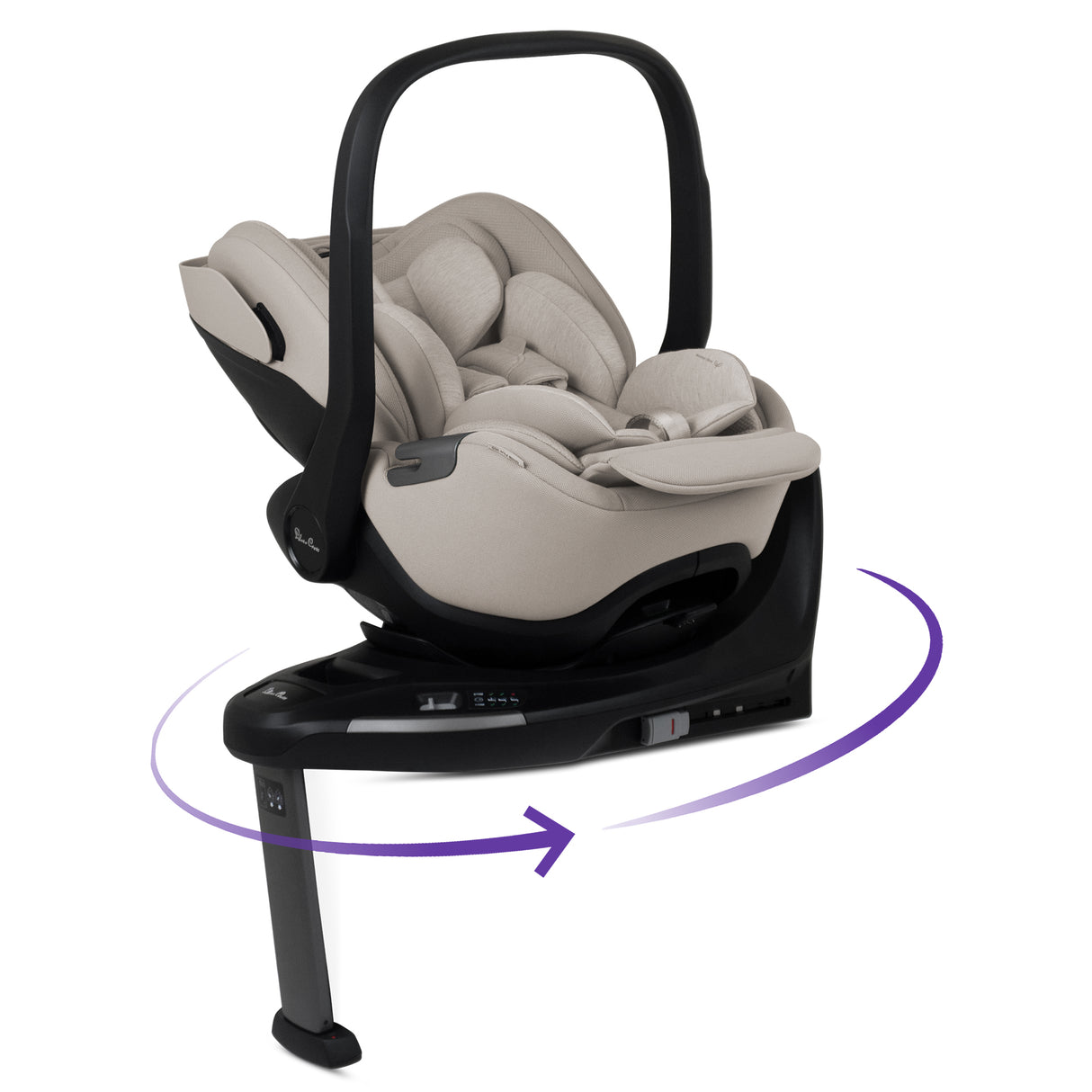 Silver Cross Glide Plus 360 Infant Car Seat - Natural Taupe