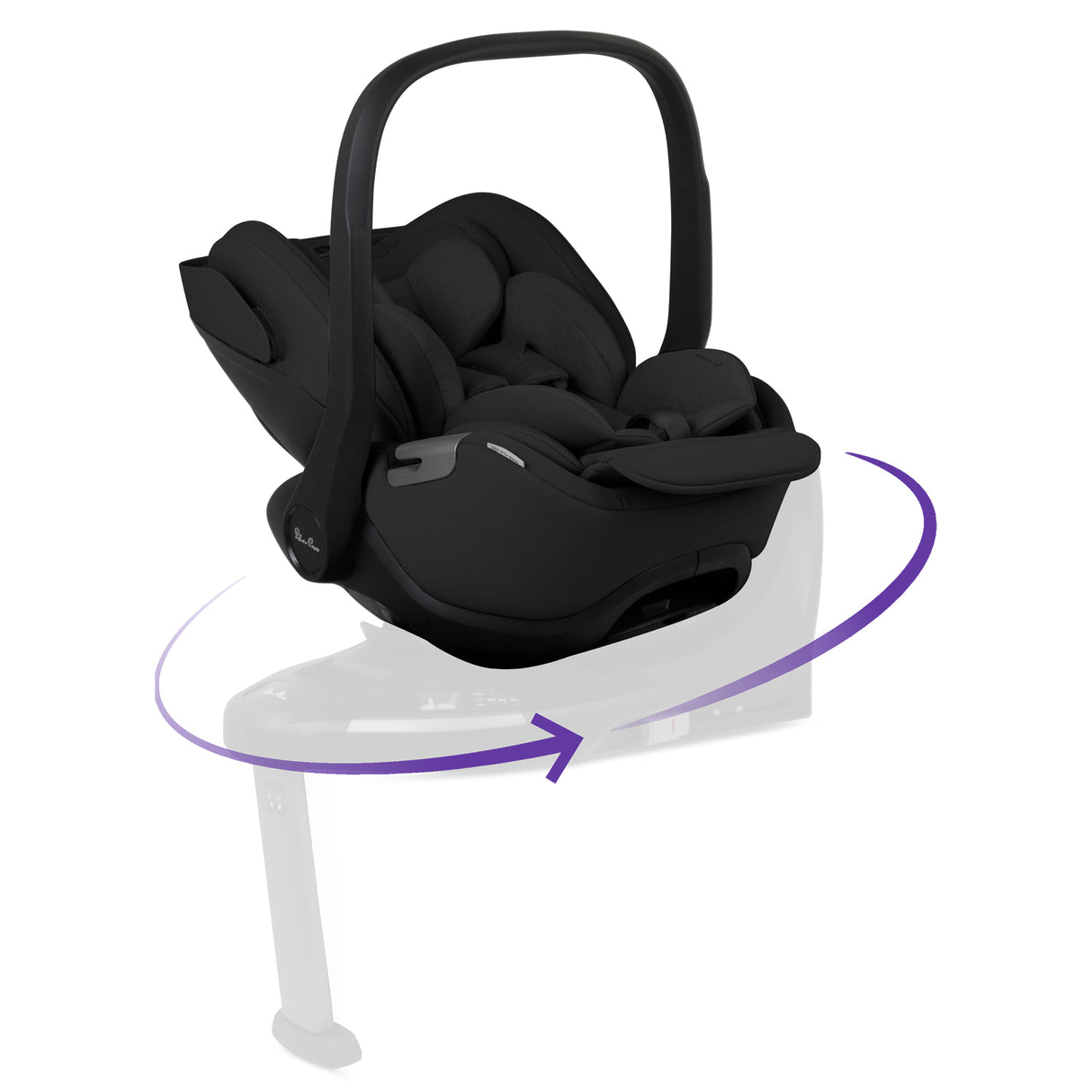 Silver Cross Glide Plus 360 Infant Car Seat - Iconic Black