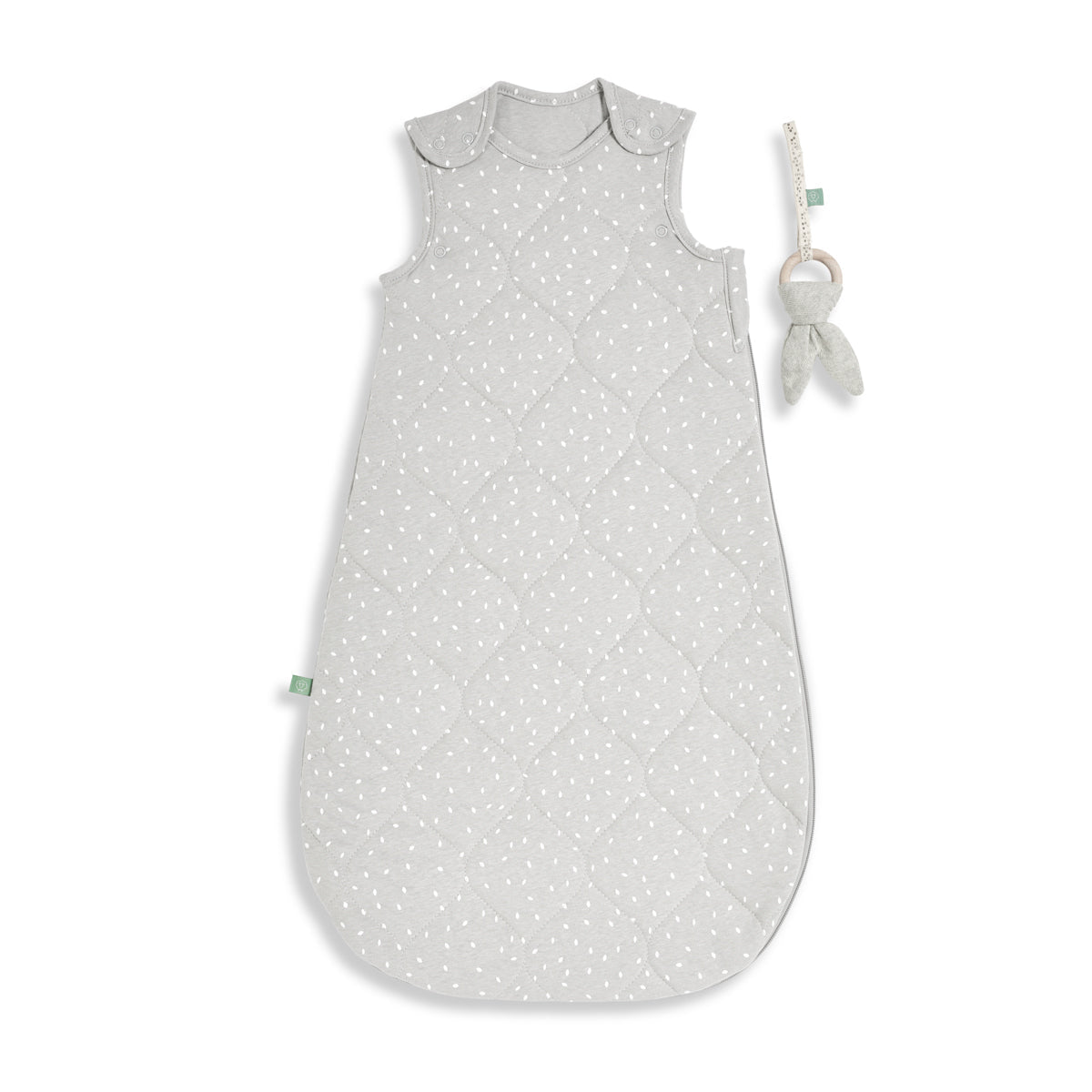 Little Green Sheep Organic Baby Sleeping Bag | 2.5 Tog | 0-6 Months - Dove Rice