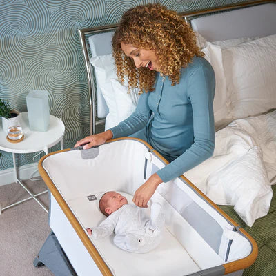 Bababing Bedside & Travel Next to Me Crib - Beige