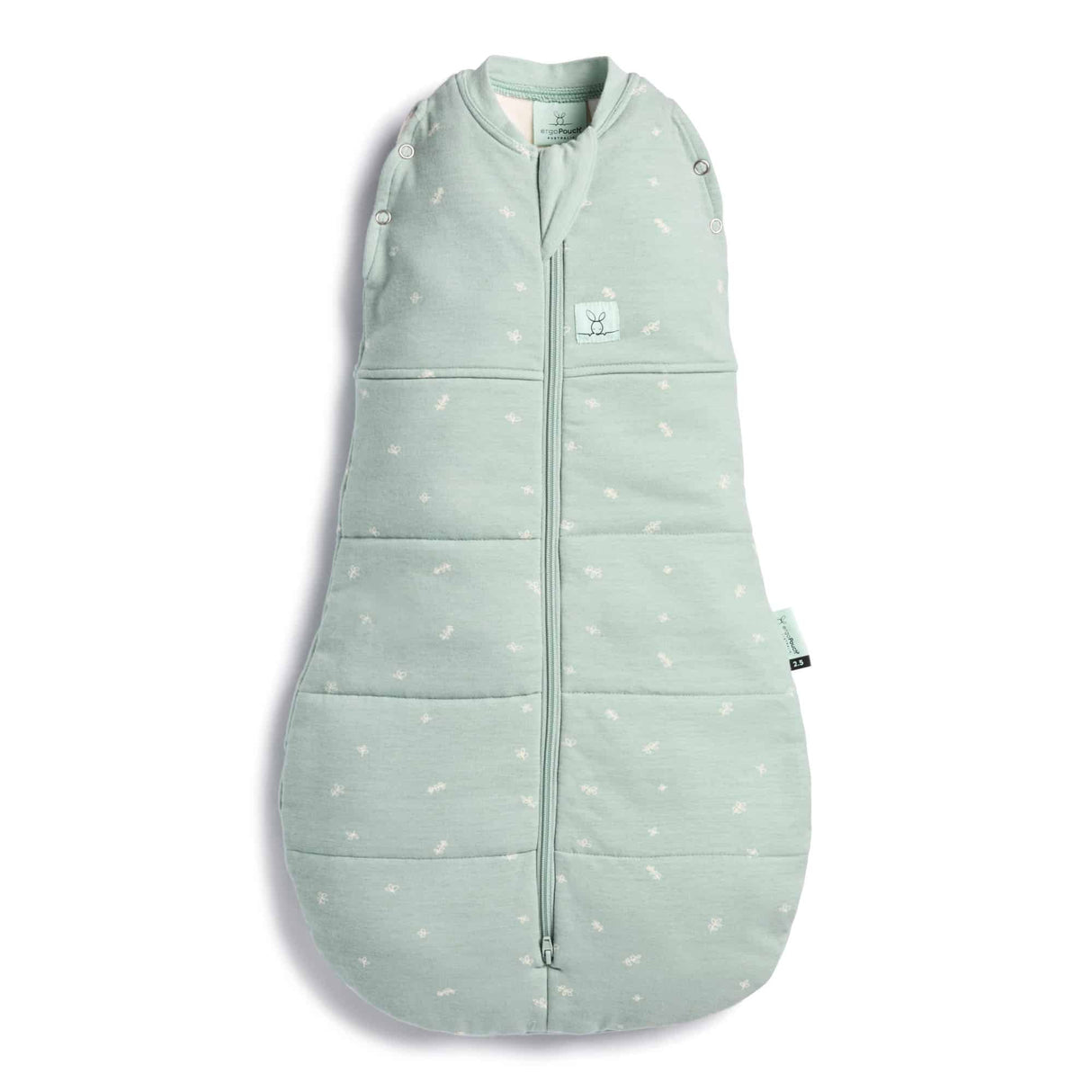 ergoPouch Organic Winter Swaddle Sleeping Bag | 2.5 Tog | 3-6 Months - Sage