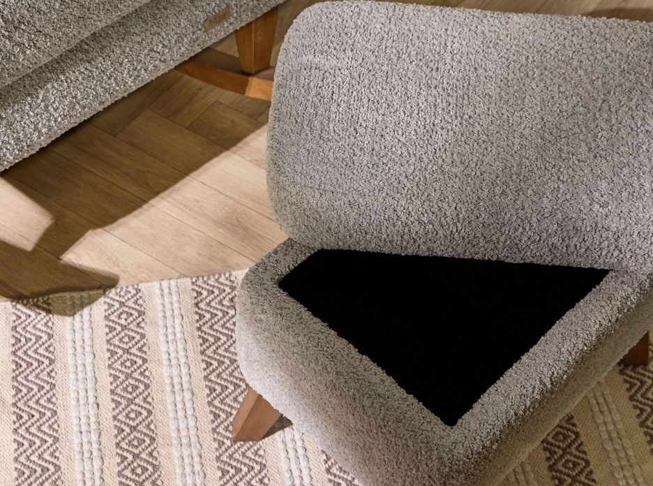 Tutti Bambini Harper Wingback Rocking Chair & Footstool - Teddy Cloud