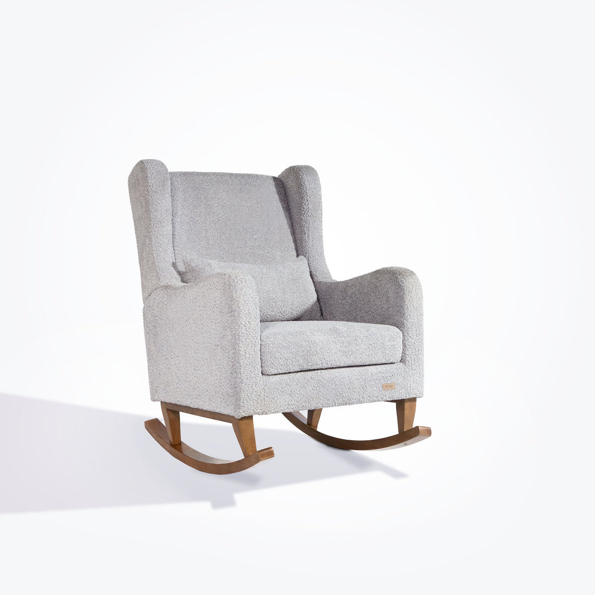 Tutti Bambini Harper Wingback Rocking Chair & Footstool - Teddy Cloud