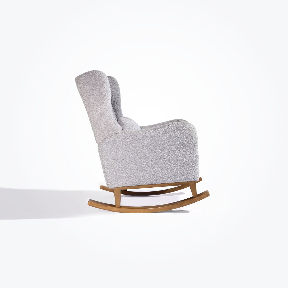 Tutti Bambini Harper Wingback Rocking Chair & Footstool - Teddy Cloud