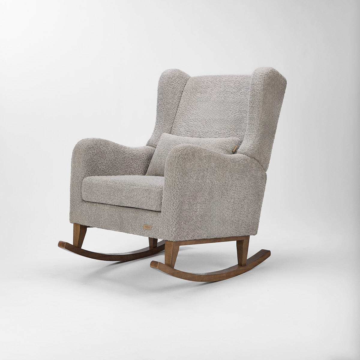 Tutti Bambini Harper Wingback Rocking Chair & Footstool - Teddy Cloud