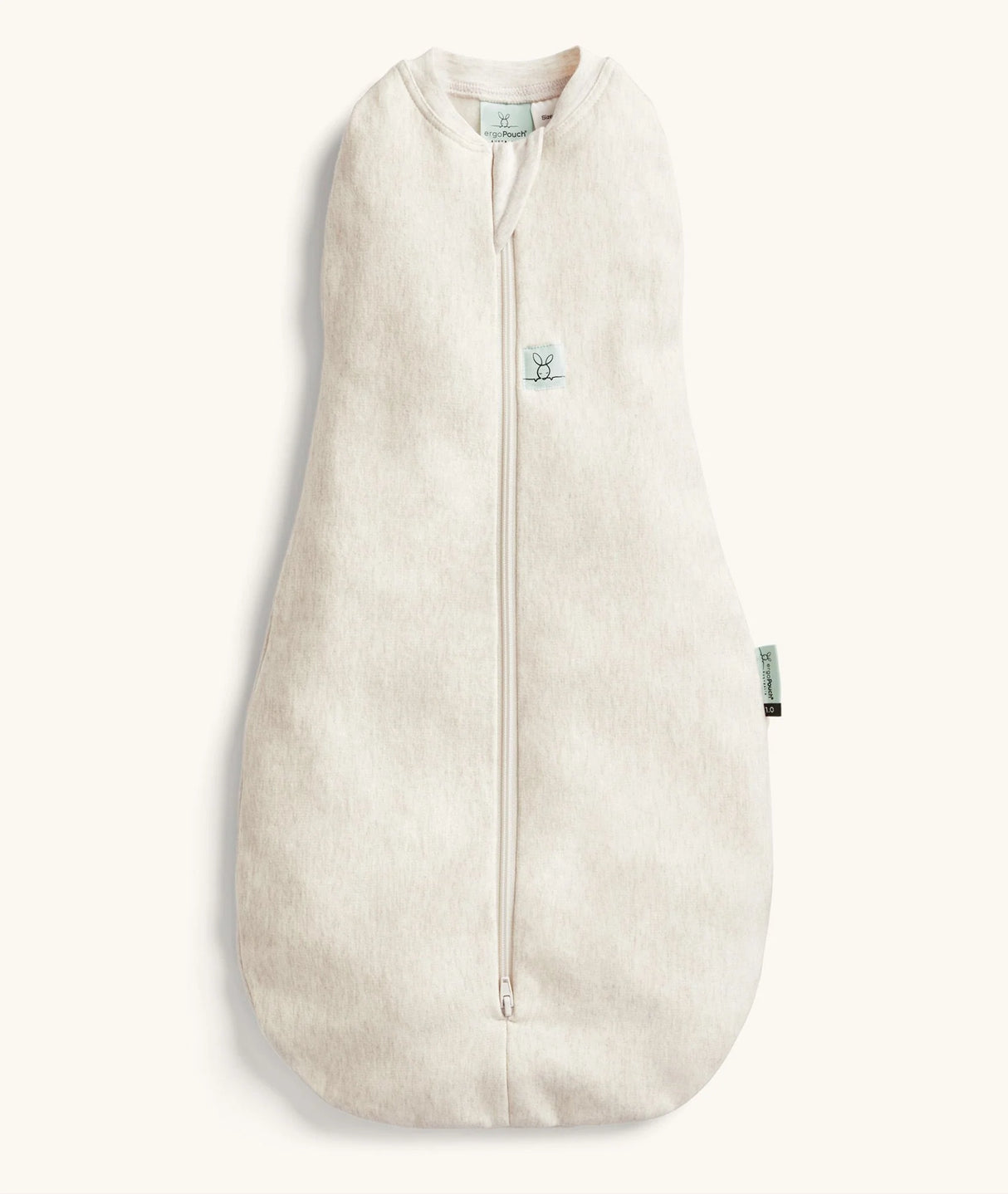 ergoPouch Organic All Year Newborn Swaddle Sleeping Bag | 1.0 Tog - Oatmeal