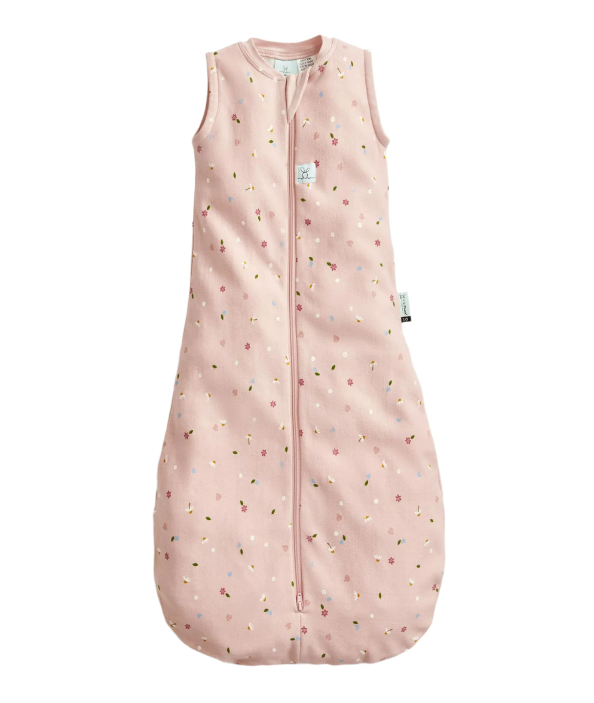 ergoPouch Organic All Year Jersey Sleeping Bag | 1.0 Tog | 3-12 Months - Daisies