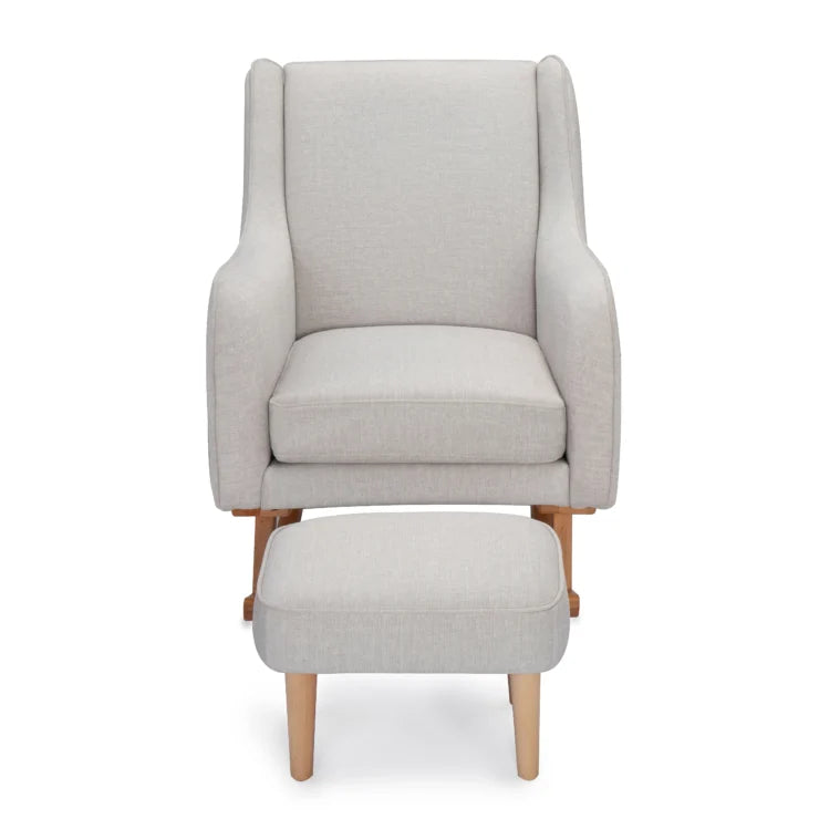 Babymore Ida Nursing Chair with Foot Stool - Cashmere