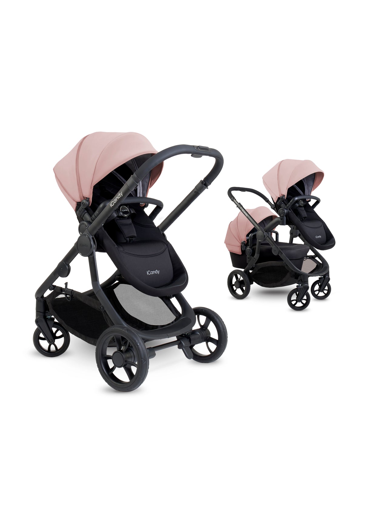 iCandy Orange 4 Complete Double Pushchair Bundle with Accessories - Rose