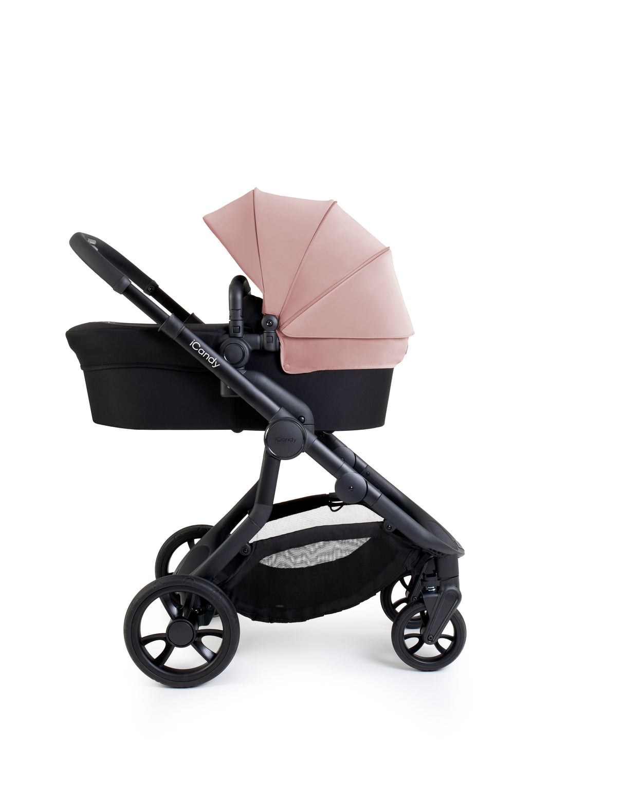 iCandy Orange 4 Single to Double Pushchair Bundle with Accessories - Rose