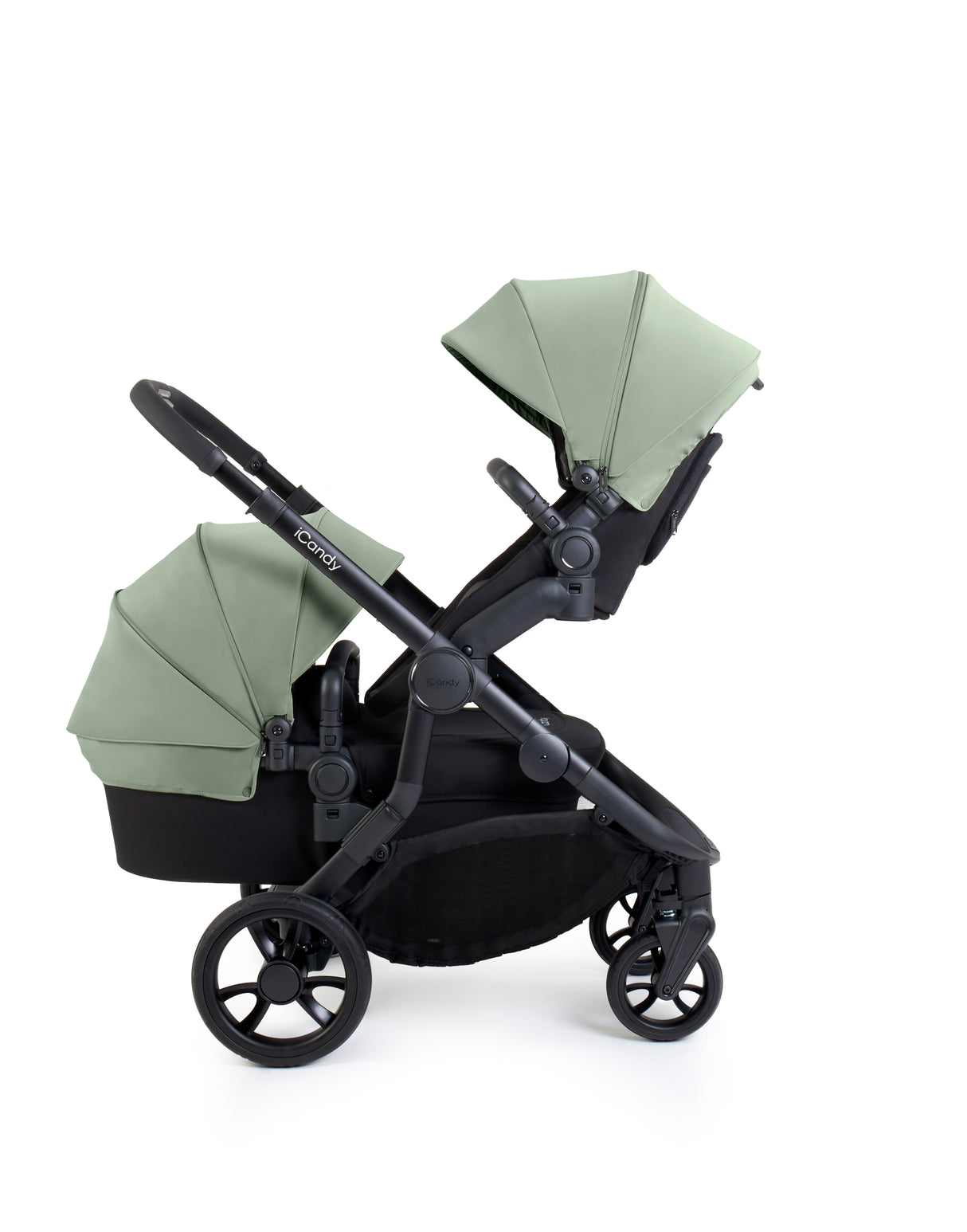 iCandy Orange 4 Complete Double Pushchair Bundle with Accessories - Pistachio