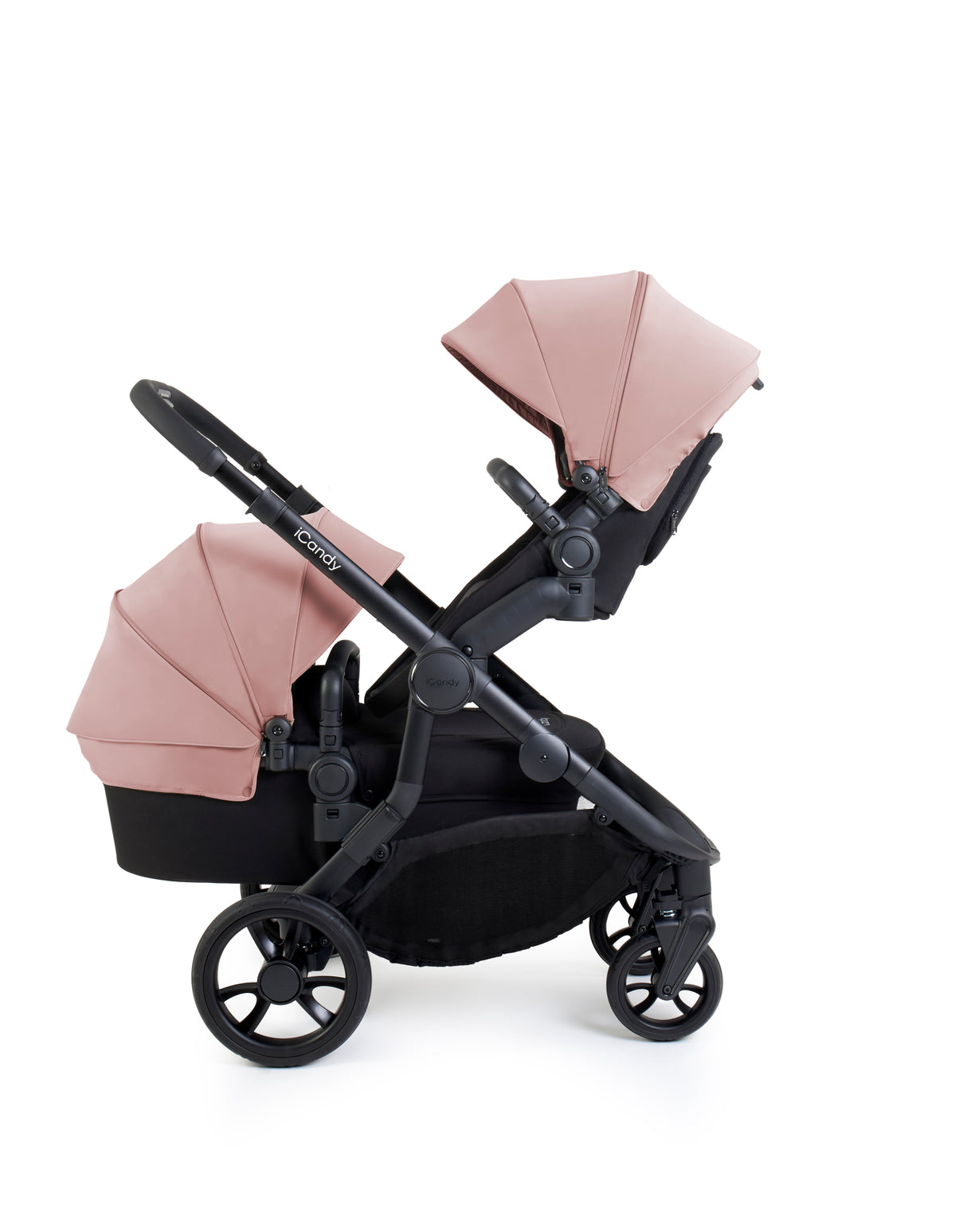 iCandy Orange 4 Single to Double Pushchair Bundle with Accessories - Rose