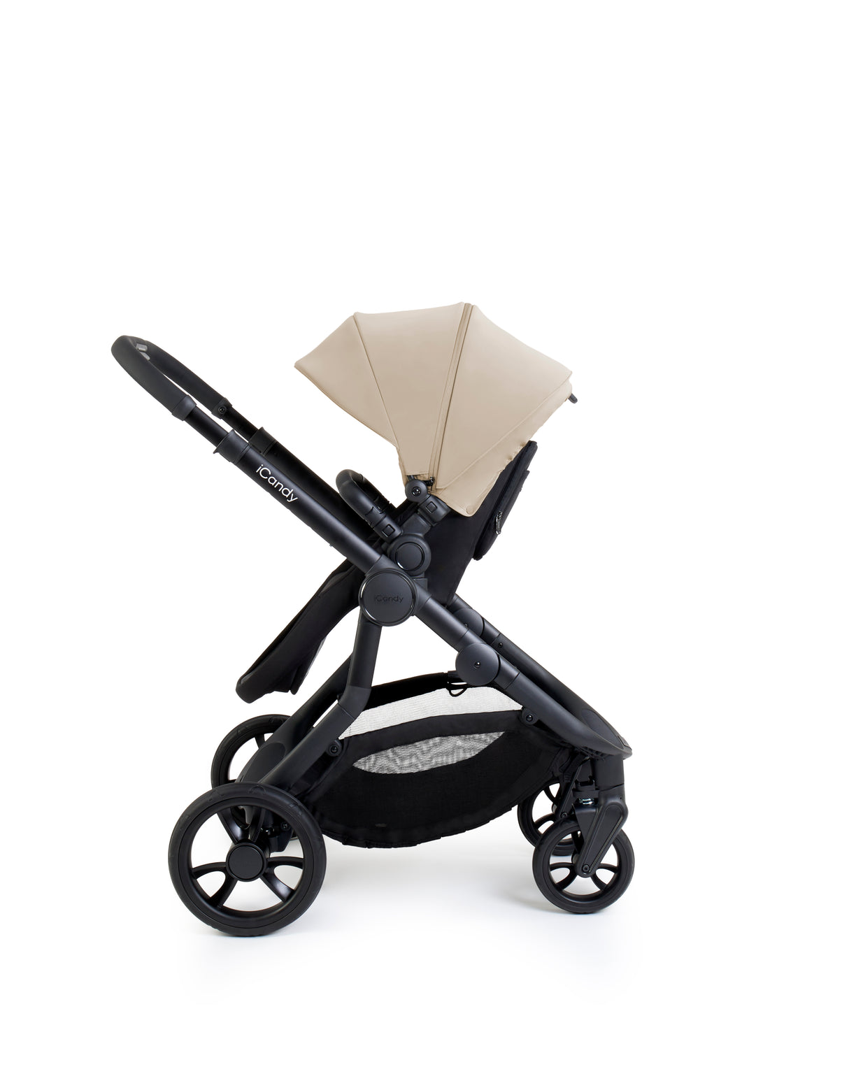 iCandy Orange 4 Single to Double Pushchair Bundle with Accessories - Latte