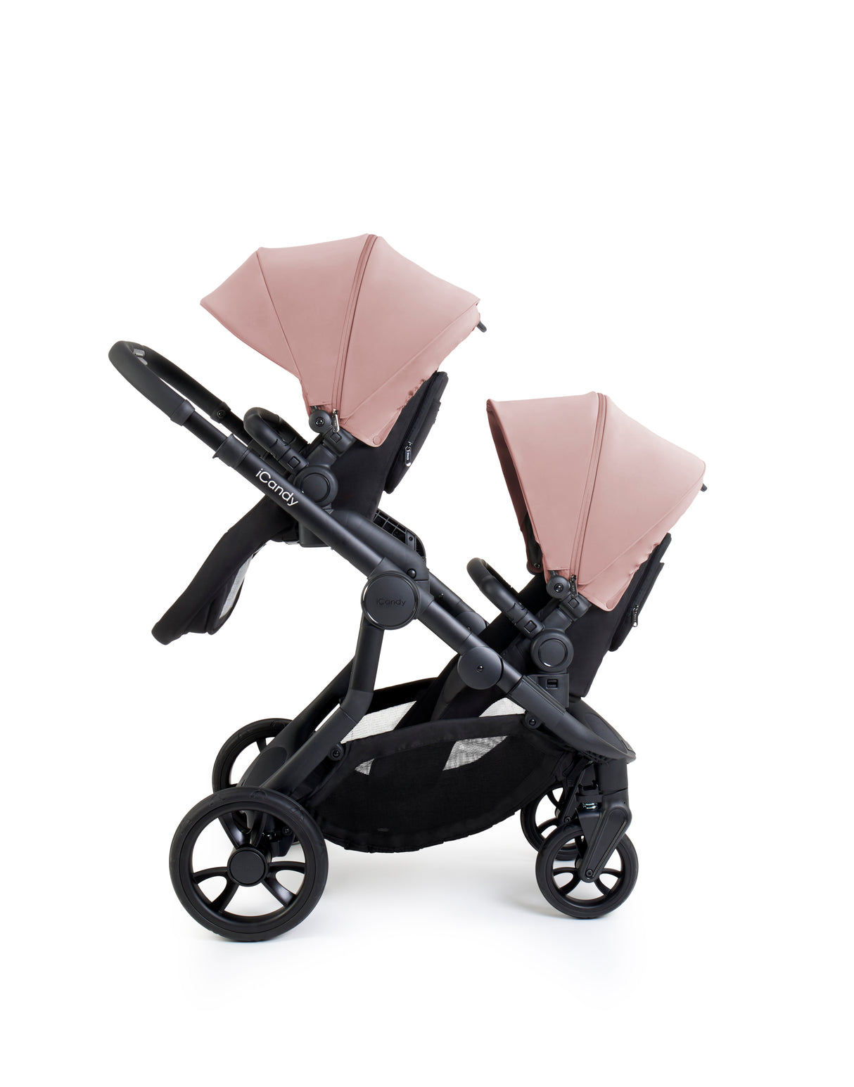 iCandy Orange 4 Complete Double Pushchair Bundle with Accessories - Rose