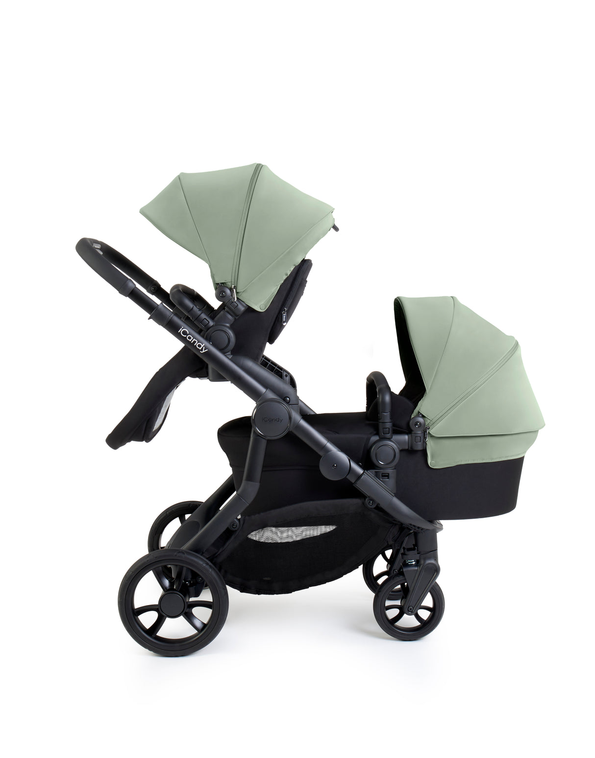 iCandy Orange 4 Complete Double Pushchair Bundle with Accessories - Pistachio