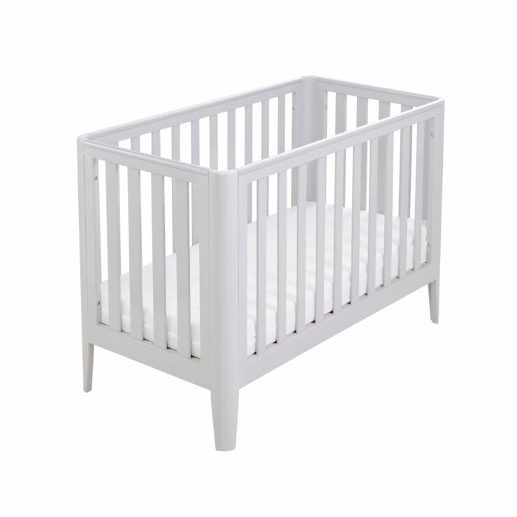Babymore Iris Mini Cot Bed - Grey