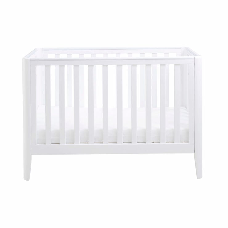 Babymore Iris Mini Cot Bed - White