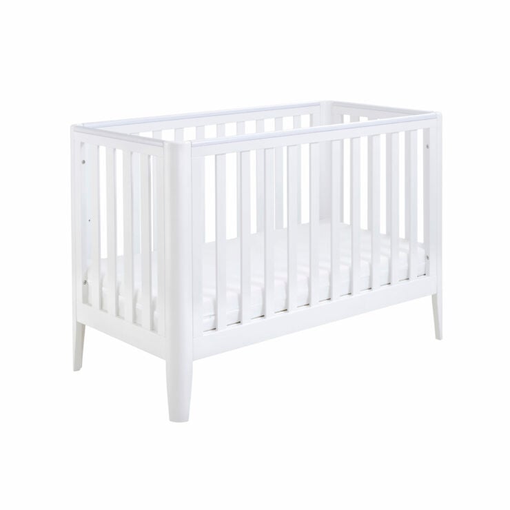 Babymore Iris Mini Cot Bed - White