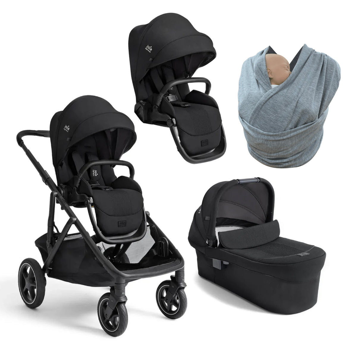 Joie Versiti Signature Pushchair and Carrycot - Eclipse