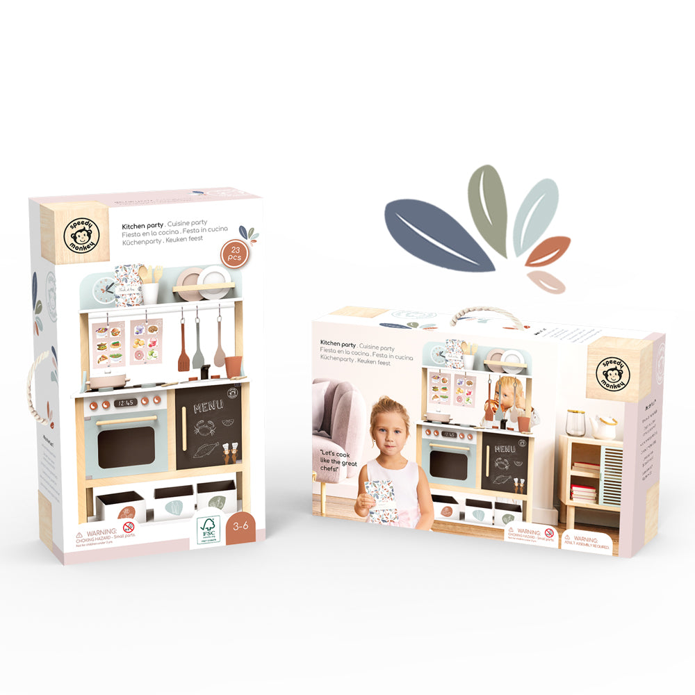 Speedy Monkey Wooden Kitchen with Accessories