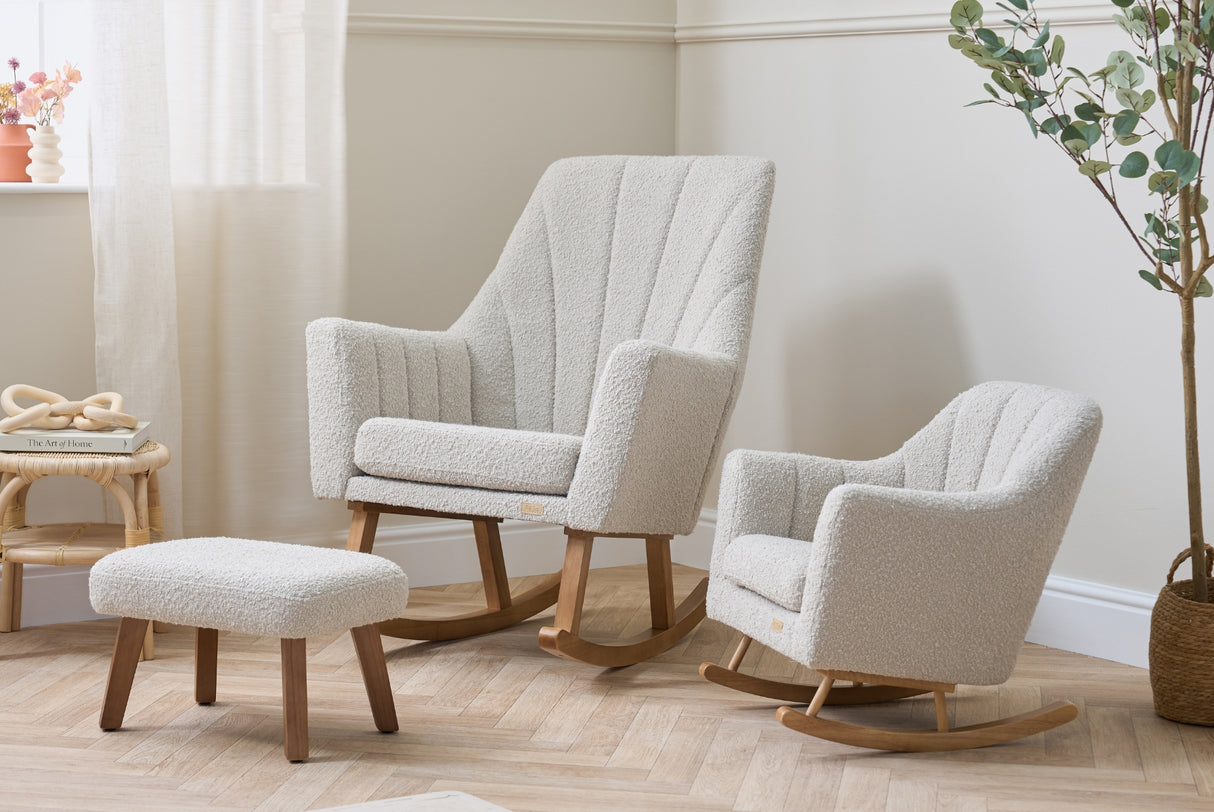 Tutti Bambini Jonah Mini Me Children's Rocking Chair - Boucle Mushroom