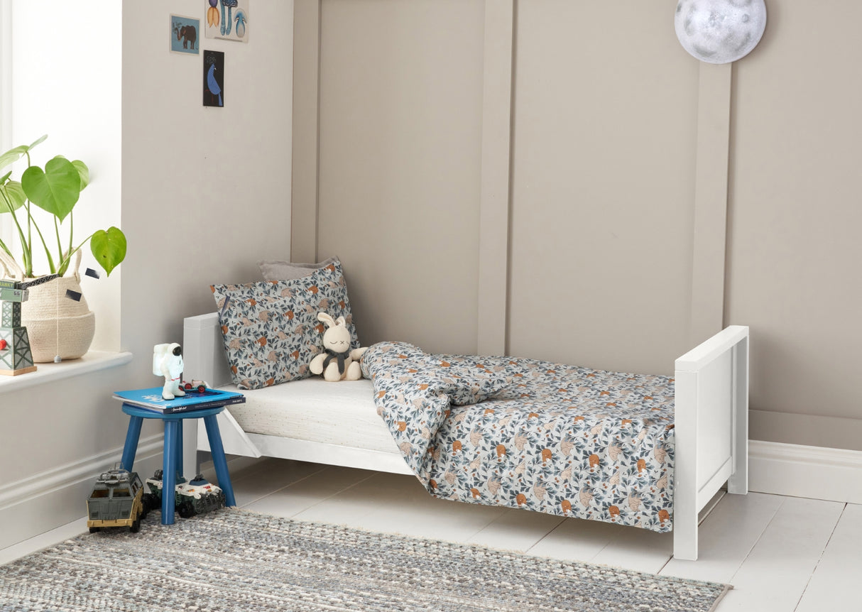 Tutti Bambini Tivoli 3 Piece Nursery Furniture Set with Cot Bed, Dresser and Wardrobe - White