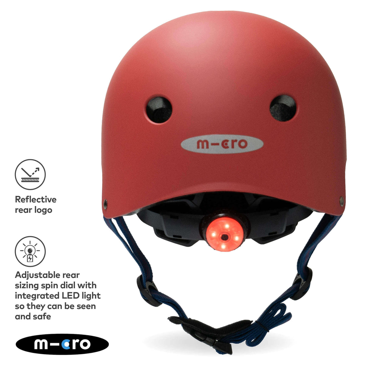 Micro Scooters Children's Matt Helmet | Medium - Red