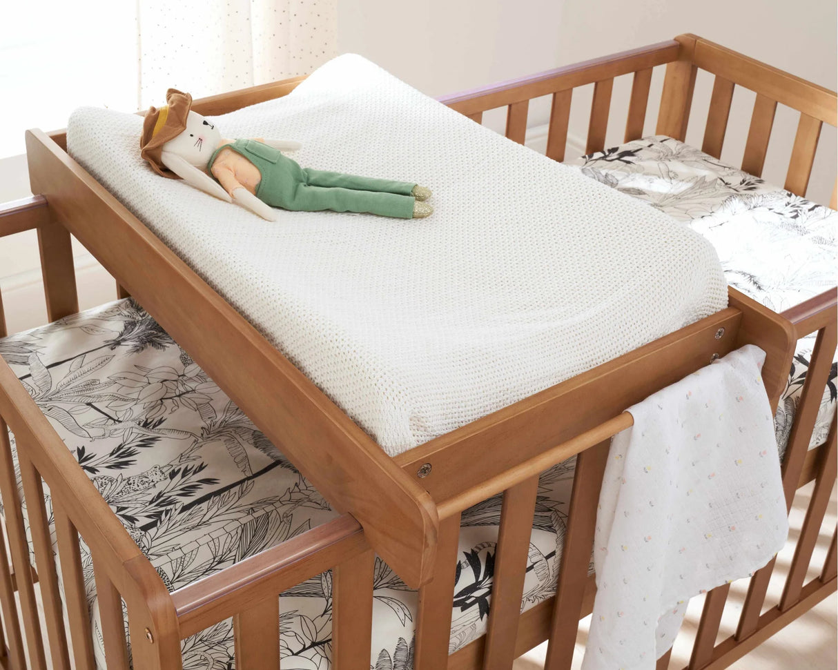 Tutti Bambini Rio 3 Piece Nursery Furniture Set with Malmo Cot Bed - Dove Grey & Honey Oak