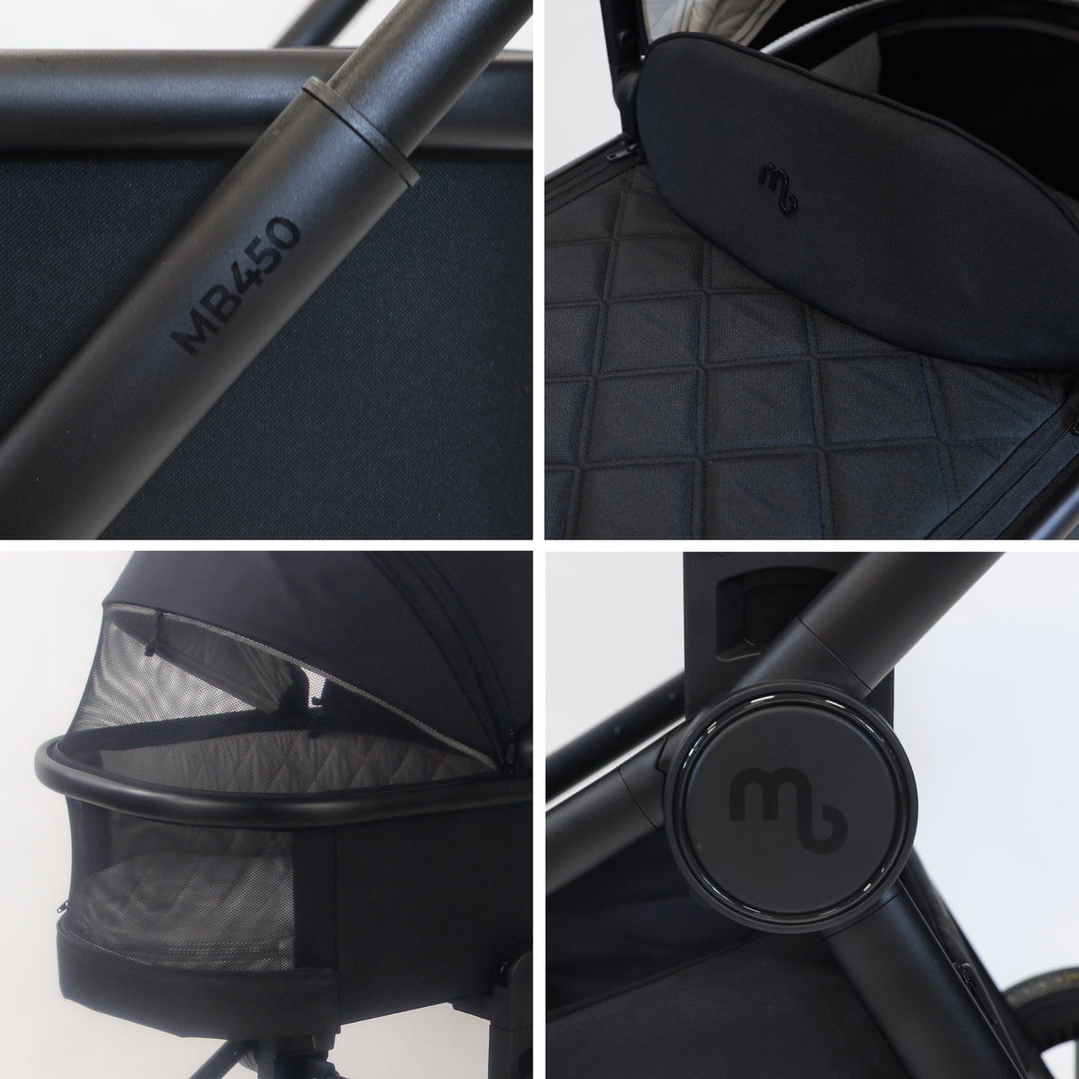 My Babiie 450 Pushchair Bundle with accessories - Black