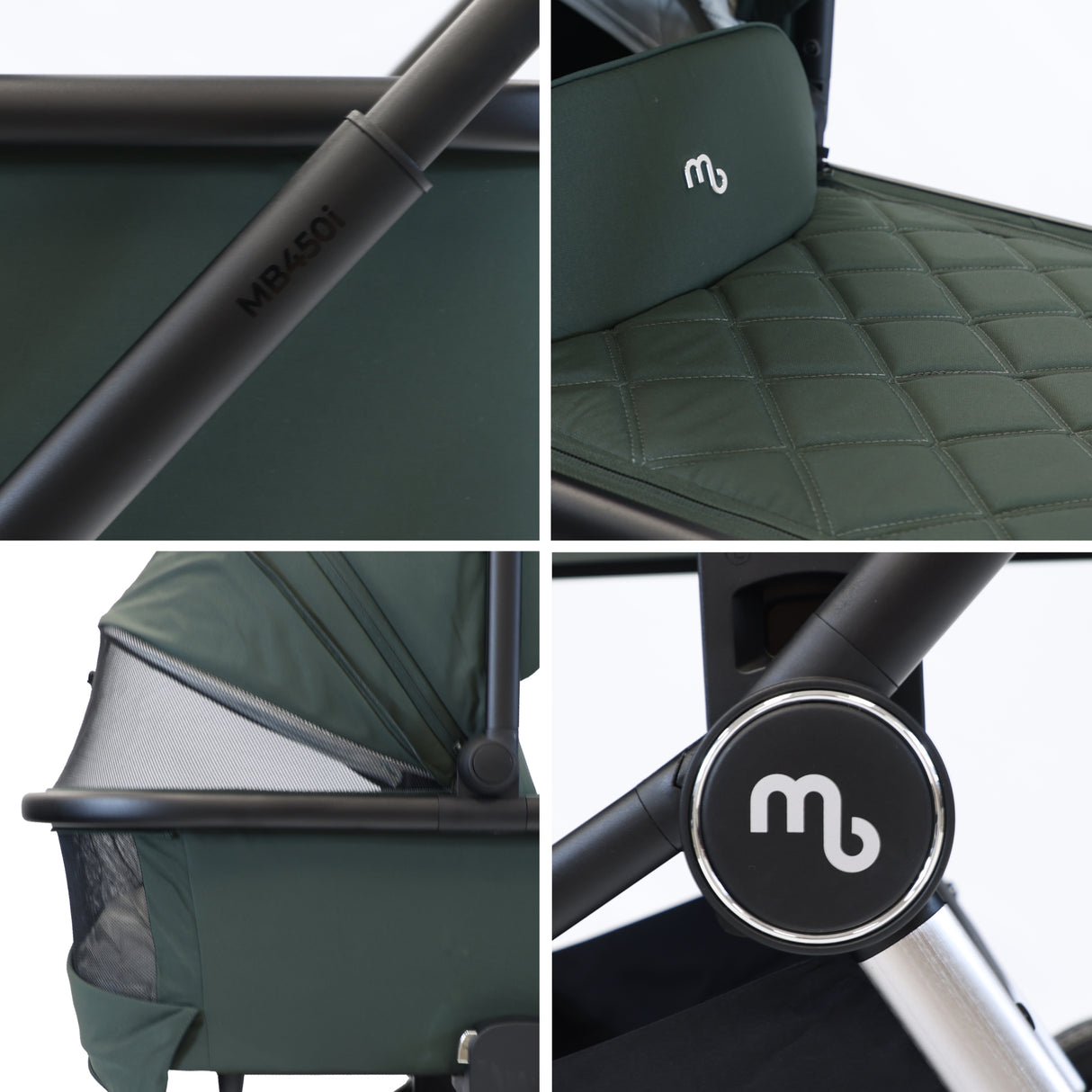 My Babiie 450 Pushchair Bundle with accessories - Forest Green