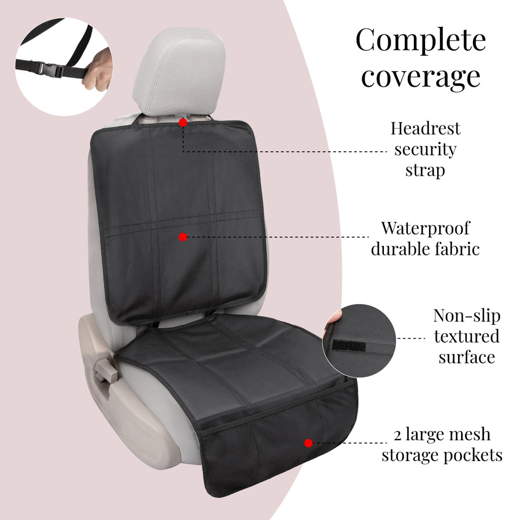 My Babiie Universal Car Seat Protector with Storage Pockets