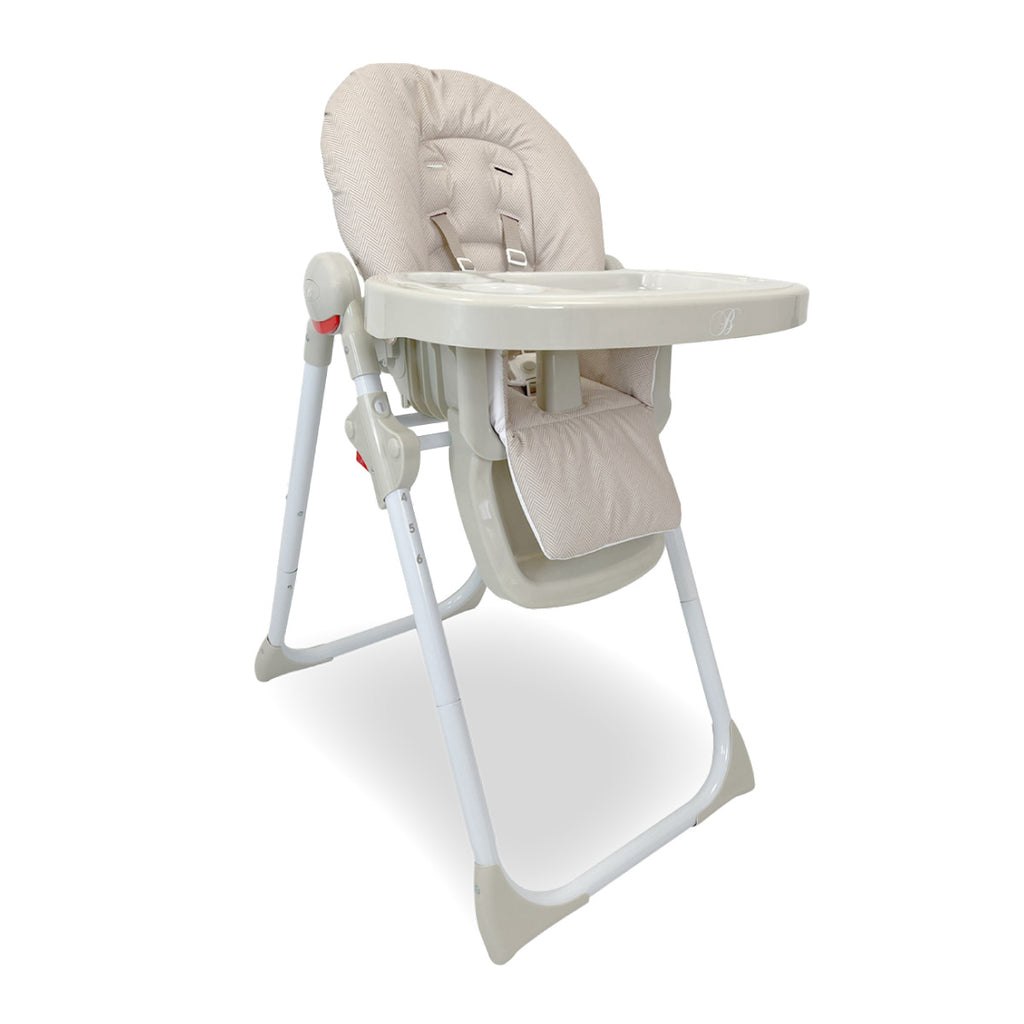My Babiie MBHC8 Billie Faiers Premium Highchair – Oatmeal Herringbone