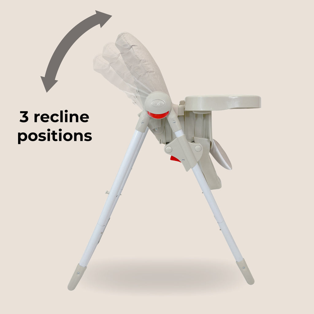 My Babiie MBHC8 Billie Faiers Premium Highchair – Oatmeal Herringbone