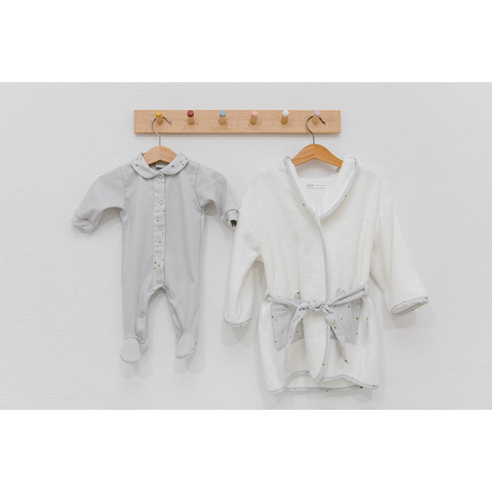 Gloop Organic Cotton Bath Robe 0-12 Months – Magic Sky