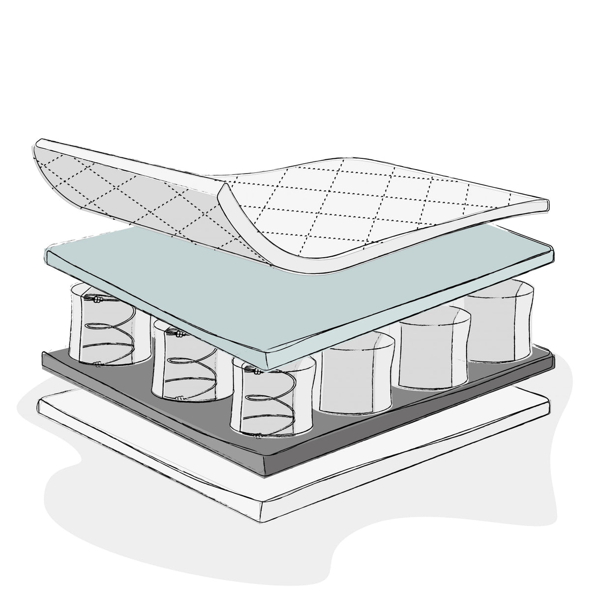 Obaby Pocket Sprung Cot Bed Mattress - 70x140cm