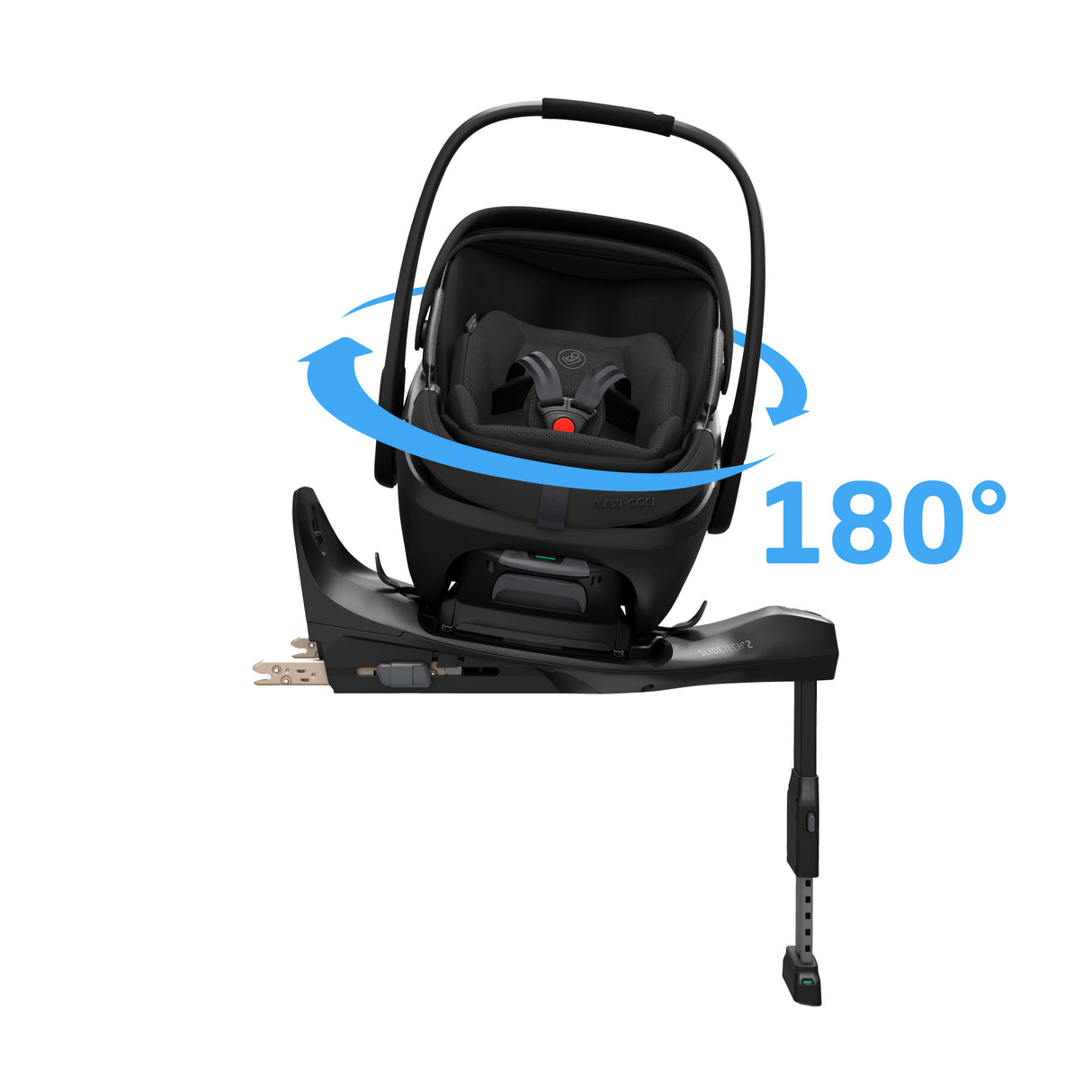 Maxi Cosi Coral Slide Pro Infant Car Seat & FamilyFix Slide Pro ISOFIX Base - Onyx Black