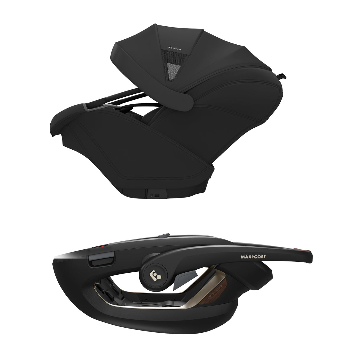 Maxi Cosi Coral Slide Pro Infant Car Seat & FamilyFix Slide Pro ISOFIX Base - Onyx Black